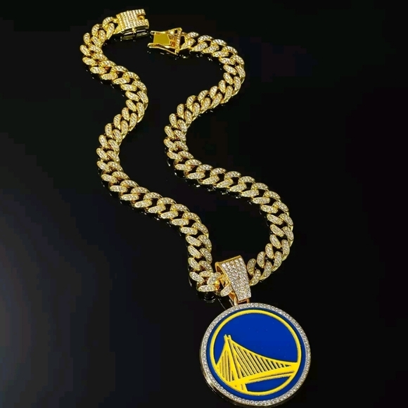 New Golden State Warriors Iced Style Chain Necklace 20
